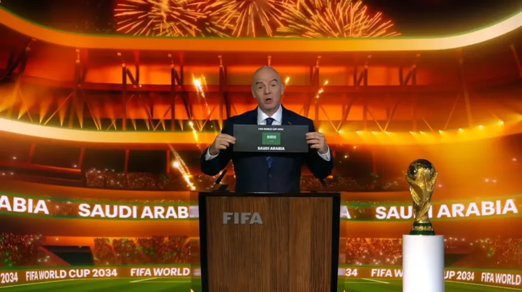 Rights groups warn of ethical concerns in FIFA 2034